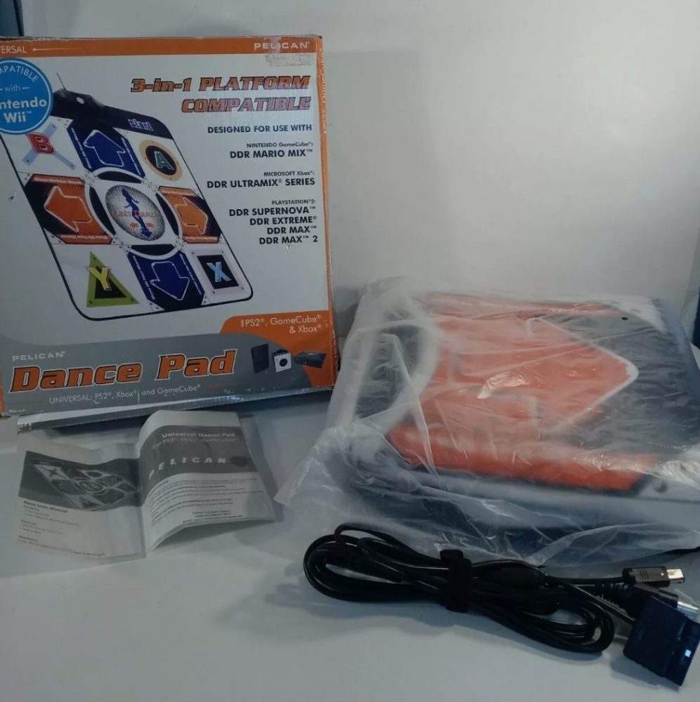Pelican 3in1 Dance Pad Universal Nintendo Wii PS2